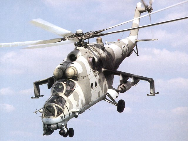 Russische militärische Ausrüstung Metall Mi-24 Trägheit.... Hubschrauber 